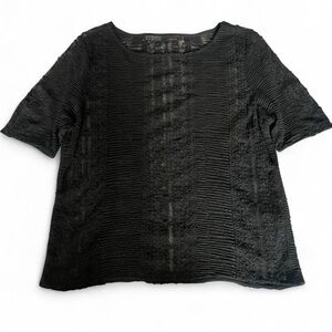 All Saints Maren lace top in black